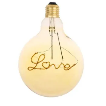 Nedes E27 LED izzó 2W-2000K-Love-filament átlátszó filament LED izzó (NED-ZS112) E27 Nedes E27 LED izzó 2W-2000K-Love-filament átlátszó filament LED izzó (NED-ZS112) E27