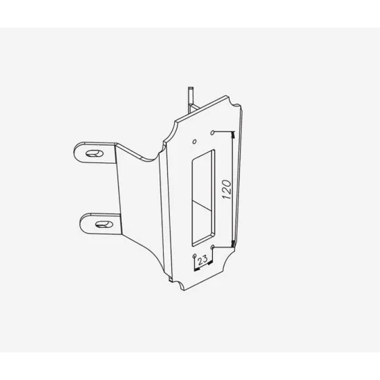Norlys  fekete sarokrögzítő elem (NO-150B)