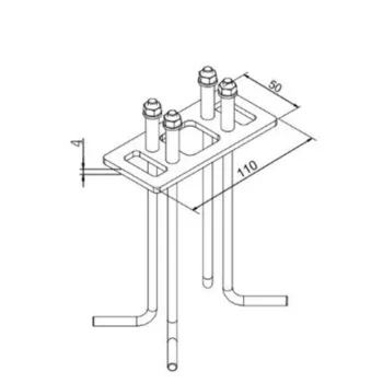 Norlys  fekete rögzítőelem (NO-1907)