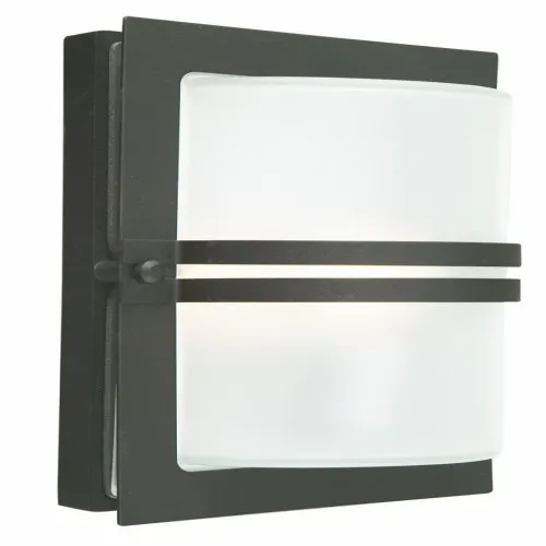 Norlys Basel fekete-átlátszó LED kültéri fali lámpa (NO-668B) LED 1 izzós IP54
