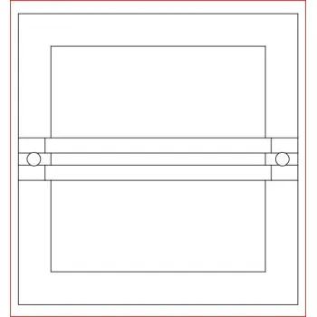 Norlys Bern fekete-átlátszó kültéri fali lámpa (NO-650B) E27 1 izzós IP54