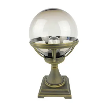 Norlys Bologna fekete-átlátszó kültéri állólámpa (NO-312B) E27 1 izzós IP54