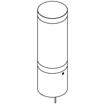 Norlys Egersund Mini matt króm LED kültéri állólámpa (NO-1290AL) LED 1 izzós IP65