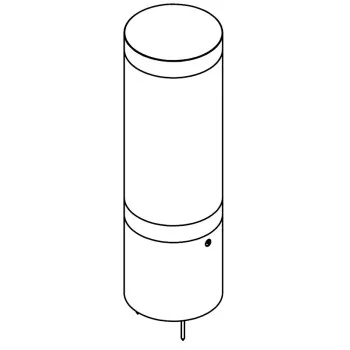 Norlys Egersund Mini grafit LED kültéri állólámpa (NO-1290GR) LED 1 izzós IP65