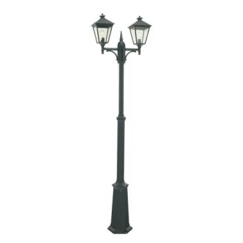 Norlys London fekete-átlátszó kültéri kandeláber (NO-482B) E27 2 izzós IP54 Norlys London fekete-átlátszó kültéri kandeláber (NO-482B) E27 2 izzós IP54