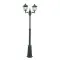 Norlys London fekete-átlátszó kültéri kandeláber (NO-482B) E27 2 izzós IP54