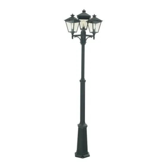 Norlys London fekete-átlátszó kültéri kandeláber (NO-483B) E27 3 izzós IP54 Norlys London fekete-átlátszó kültéri kandeláber (NO-483B) E27 3 izzós IP54