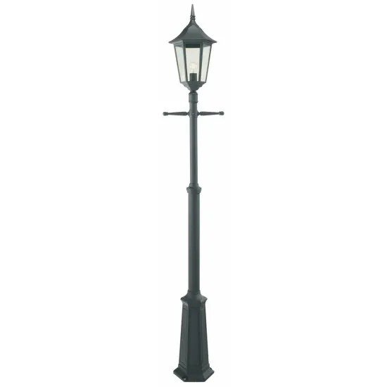 Norlys Modena fekete-átlátszó kültéri kandeláber (NO-301B) E27 1 izzós IP54