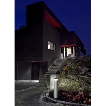 Norlys Stavanger matt króm LED kültéri állólámpa (NO-5063AL) LED 1 izzós IP65