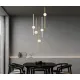 Nova Luce Acrobat fekete-arany-fehér LED függesztett lámpa (NL-9695258) LED 1 izzós IP20