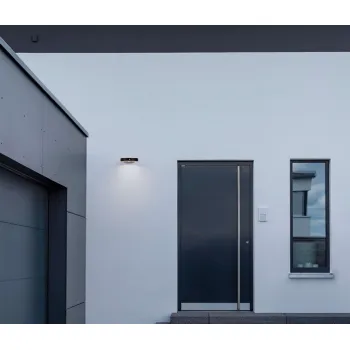 Nova Luce Aigo  fekete LED kültéri fali lámpa (NL-9030580) LED 1 izzós IP65