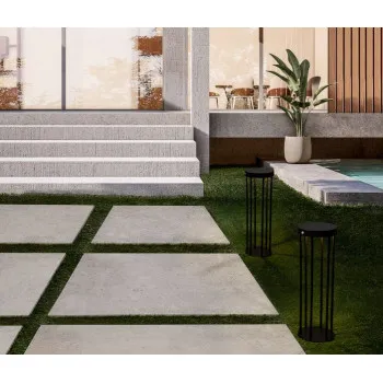 Nova Luce Aigo  fekete LED kültéri állólámpa (NL-9030582) LED 1 izzós IP65