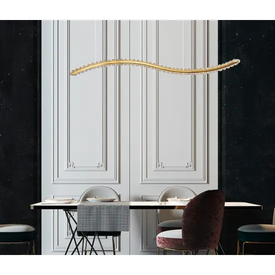 Nova Luce Aurelia arany LED függesztett lámpa (NL-9333078) LED 1 izzós IP20