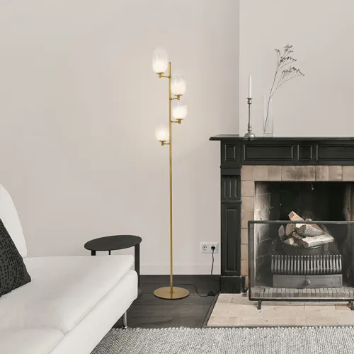 Nova Luce Balor arany-fehér állólámpa (NL-9009248) G9 4 izzós IP20