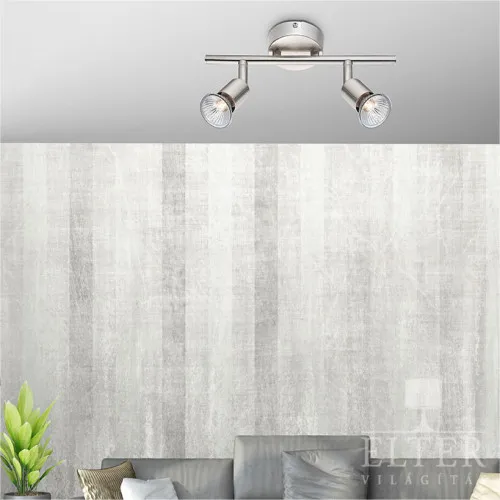 Nova Luce Base króm mennyezeti spotlámpa (NL-660002) GU10 2 izzós IP20