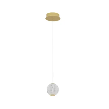 Nova Luce Brillante arany-átlátszó LED függesztett lámpa (NL-9511010) LED 1 izzós IP20 Nova Luce Brillante arany-átlátszó LED függesztett lámpa (NL-9511010) LED 1 izzós IP20