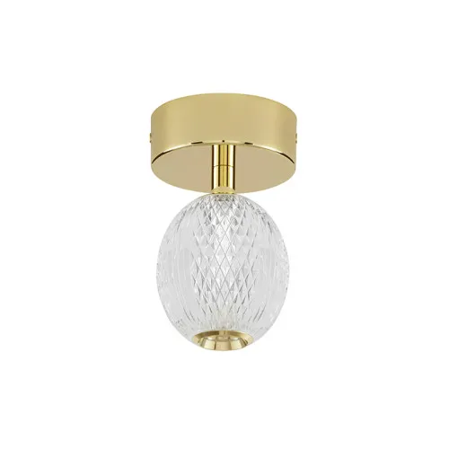 Nova Luce Brillante arany-átlátszó LED mennyezeti lámpa (NL-9522010) LED 1 izzós IP20