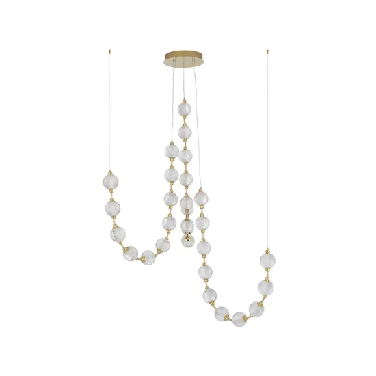 Nova Luce Brillante arany-átlátszó LED függesztett lámpa (NL-9695201) LED 1 izzós IP20 Nova Luce Brillante arany-átlátszó LED függesztett lámpa (NL-9695201) LED 1 izzós IP20