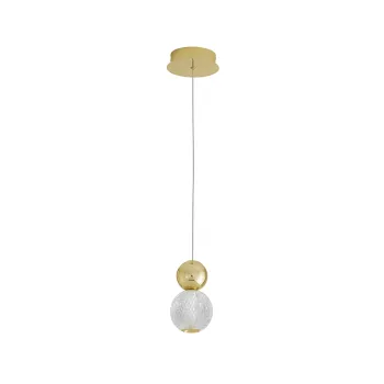 Nova Luce Brille arany-átlátszó LED függesztett lámpa (NL-9511020) LED 1 izzós IP20