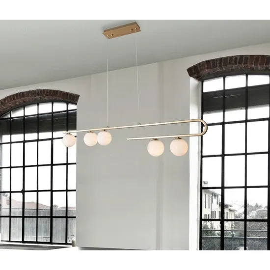Nova Luce Cantona arany-fehér függesztett lámpa (NL-9960616) G9 5 izzós IP20 Nova Luce Cantona arany-fehér függesztett lámpa (NL-9960616) G9 5 izzós IP20