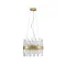 Nova Luce Crown arany-átlátszó kristály függesztett lámpa (NL-9695219) G9 10 izzós IP20