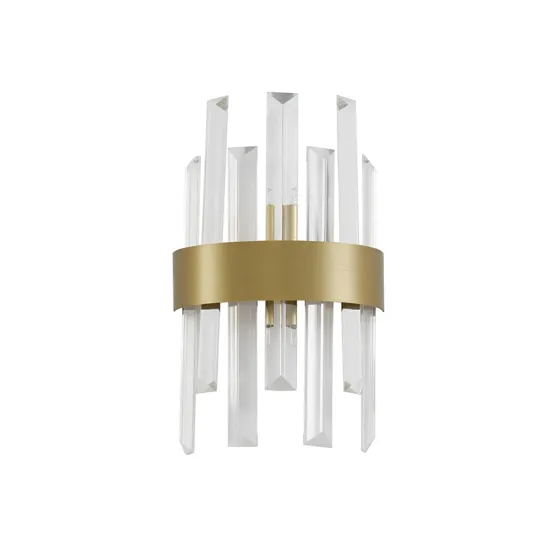 Nova Luce Crown arany-átlátszó kristály fali lámpa (NL-9695220) G9 1 izzós IP20