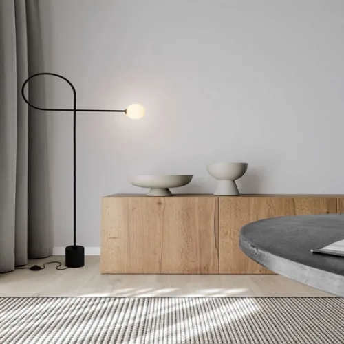 Nova Luce Dedalo fekete-fehér állólámpa (NL-9010224) G9 1 izzós IP20