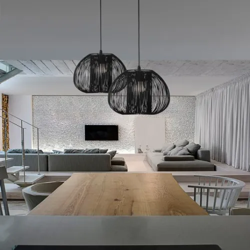 Nova Luce Desire  fekete függesztett lámpa (NL-9586151) E27 1 izzós IP20