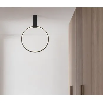 Nova Luce Garve fekete LED mennyezeti lámpa (NL-9085241) LED 1 izzós IP20