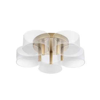 Nova Luce Gatlin arany-fehér LED mennyezeti lámpa (NL-9756712) LED 1 izzós IP20