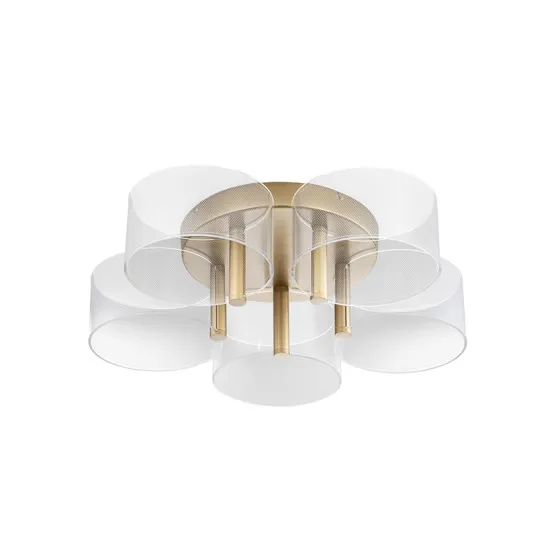 Nova Luce Gatlin arany-fehér LED mennyezeti lámpa (NL-9756712) LED 1 izzós IP20