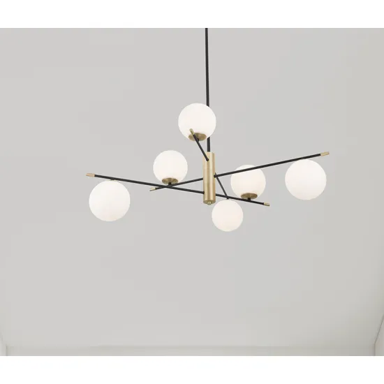 Nova Luce Git arany-fehér függesztett lámpa (NL-9009296) G9 6 izzós IP20 Nova Luce Git arany-fehér függesztett lámpa (NL-9009296) G9 6 izzós IP20