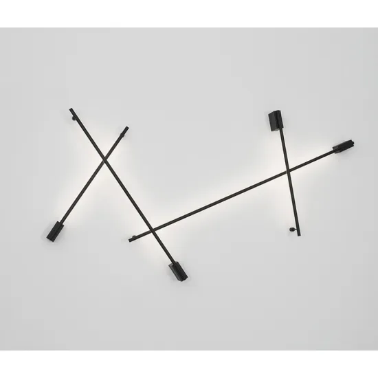 Nova Luce Gropius fekete LED falikar (NL-9081120) LED 1 izzós IP20 Nova Luce Gropius fekete LED falikar (NL-9081120) LED 1 izzós IP20
