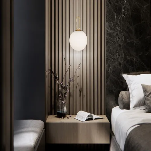 Nova Luce Hook arany-fehér LED függesztett lámpa (NL-9695224) LED 1 izzós IP20