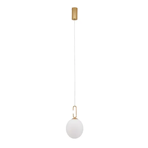 Nova Luce Hook arany-fehér LED függesztett lámpa (NL-9695224) LED 1 izzós IP20