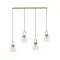 Nova Luce Irvine arany-átlátszó függesztett lámpa (NL-9241180) E27 4 izzós IP20