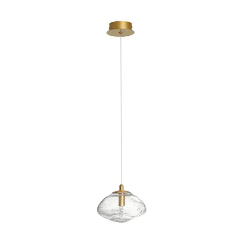 Nova Luce King sárgaréz-átlátszó függesztett lámpa (NL-9006045) G9 1 izzós IP20