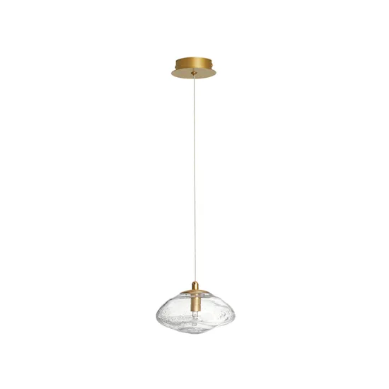 Nova Luce King sárgaréz-átlátszó függesztett lámpa (NL-9006045) G9 1 izzós IP20