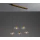 Nova Luce King sárgaréz-átlátszó függesztett lámpa (NL-9006050) G9 5 izzós IP20