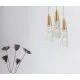 Nova Luce Kovac sárgaréz-átlátszó függesztett lámpa (NL-9160193) G9 3 izzós IP20 Nova Luce Kovac sárgaréz-átlátszó függesztett lámpa (NL-9160193) G9 3 izzós IP20