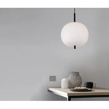 Nova Luce Lato fekete-fehér függesztett lámpa (NL-9624071) E27 1 izzós IP20