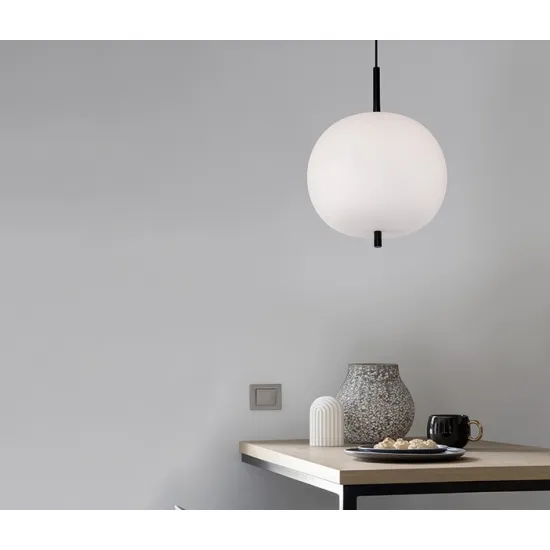 Nova Luce Lato fekete-fehér függesztett lámpa (NL-9624071) E27 1 izzós IP20