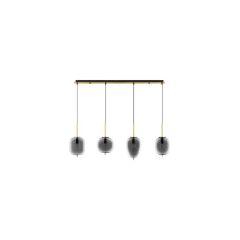 Nova Luce Lato sárgaréz-füstszínű függesztett lámpa (NL-9624083) E14 4 izzós IP20