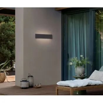 Nova Luce Luna  szürke LED kültéri fali lámpa (NL-9540235) LED 1 izzós IP65