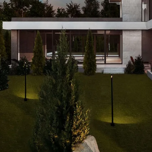 Nova Luce Luxor  fekete LED kültéri állólámpa (NL-9060250) LED 1 izzós IP65