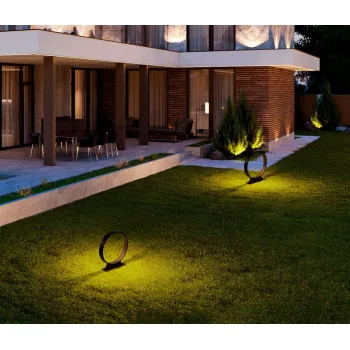 Nova Luce Metro  fekete LED kültéri állólámpa (NL-9030716) LED 1 izzós IP65