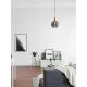Nova Luce Mirro szürke-fekete függesztett lámpa (NL-9035960) E27 1 izzós IP20