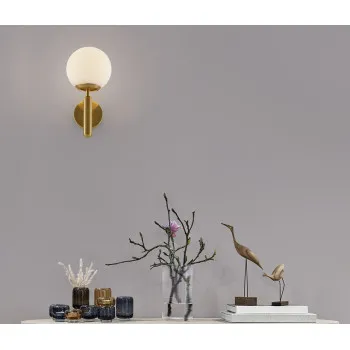 Nova Luce Monet arany-fehér falikar (NL-9080125) E27 1 izzós IP20