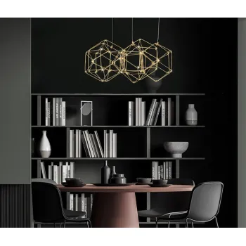 Nova Luce Nebula arany LED függesztett lámpa (NL-9695212) LED 1 izzós IP20