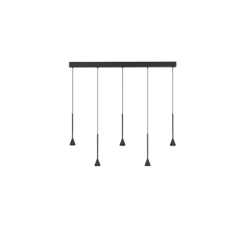 Nova Luce Net fekete LED függesztett lámpa (NL-9060218) LED 1 izzós IP20